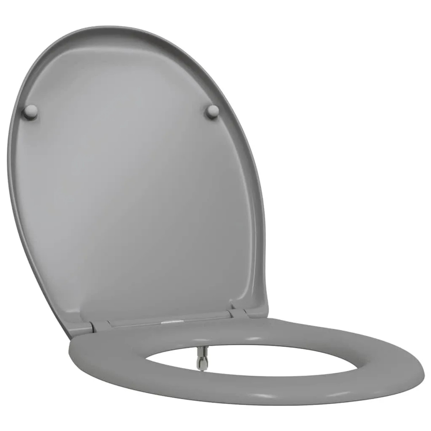 vidaXL Toilettensitz Grau 47 x 37 x 4 cm Duroplast 42002347