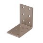 Alberts Duravis Lochplattenwinkel, perlbeige, 60x60x40 mm, zur stabilen Eckverbindung.