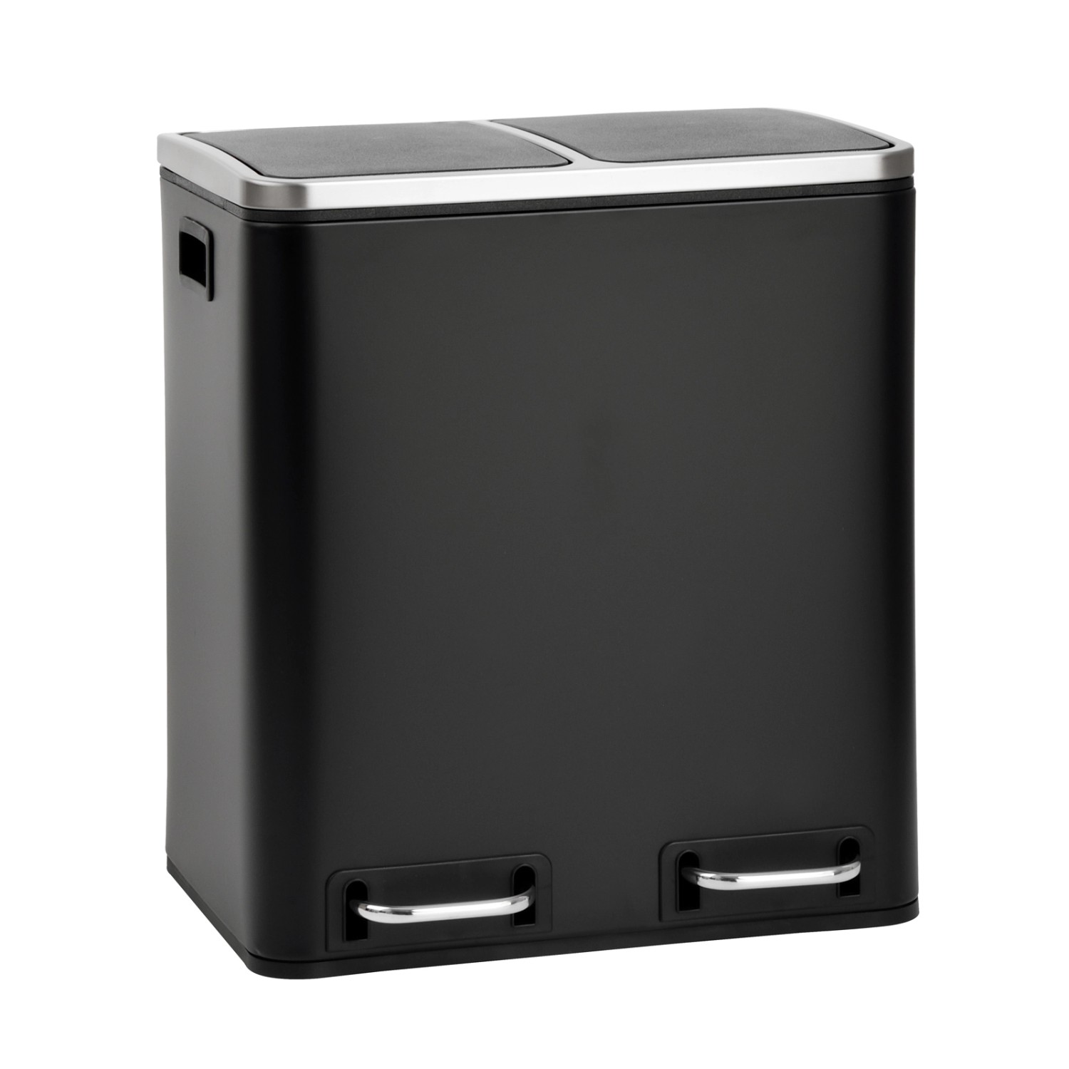 Svita TM2X15 Mülleimer 30 Mülltrennsystem Abfalleimer Mit Fächern Schwarz günstig online kaufen