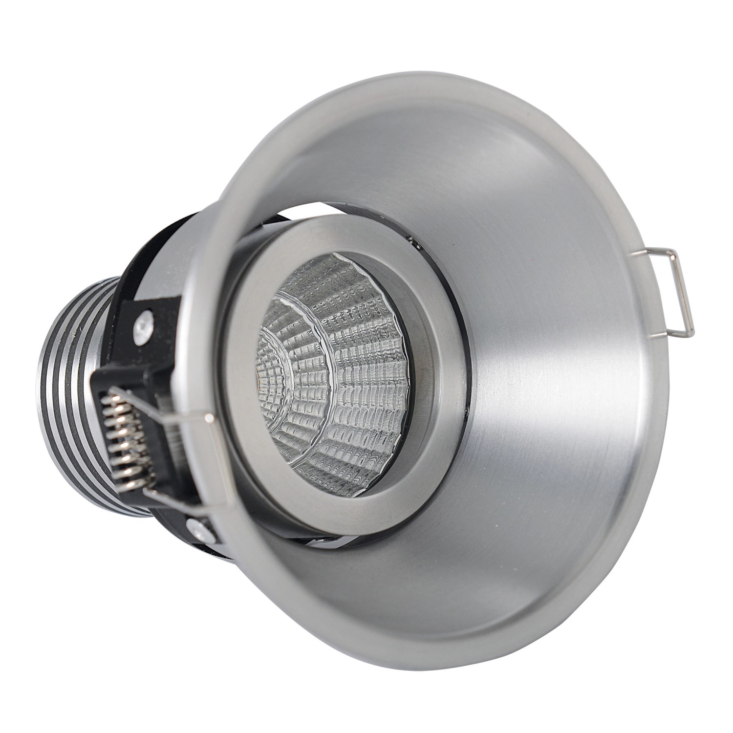 Näve LED-Feuchtraum Taro Einbauspot Silber Ø 9,4 cm x 10 cm günstig online kaufen