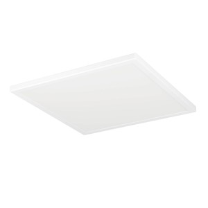 Weiße LED-Deckenleuchte Rovito-R von Eglo, 39x39 cm, aus Kunststoff.