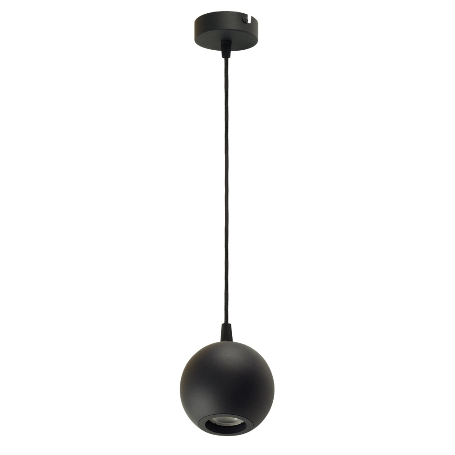 ENOVALITE Pendelleuchte GLOBE Schwarz Ø100mm Deckenleuchte GU10 Fassung 1-F günstig online kaufen