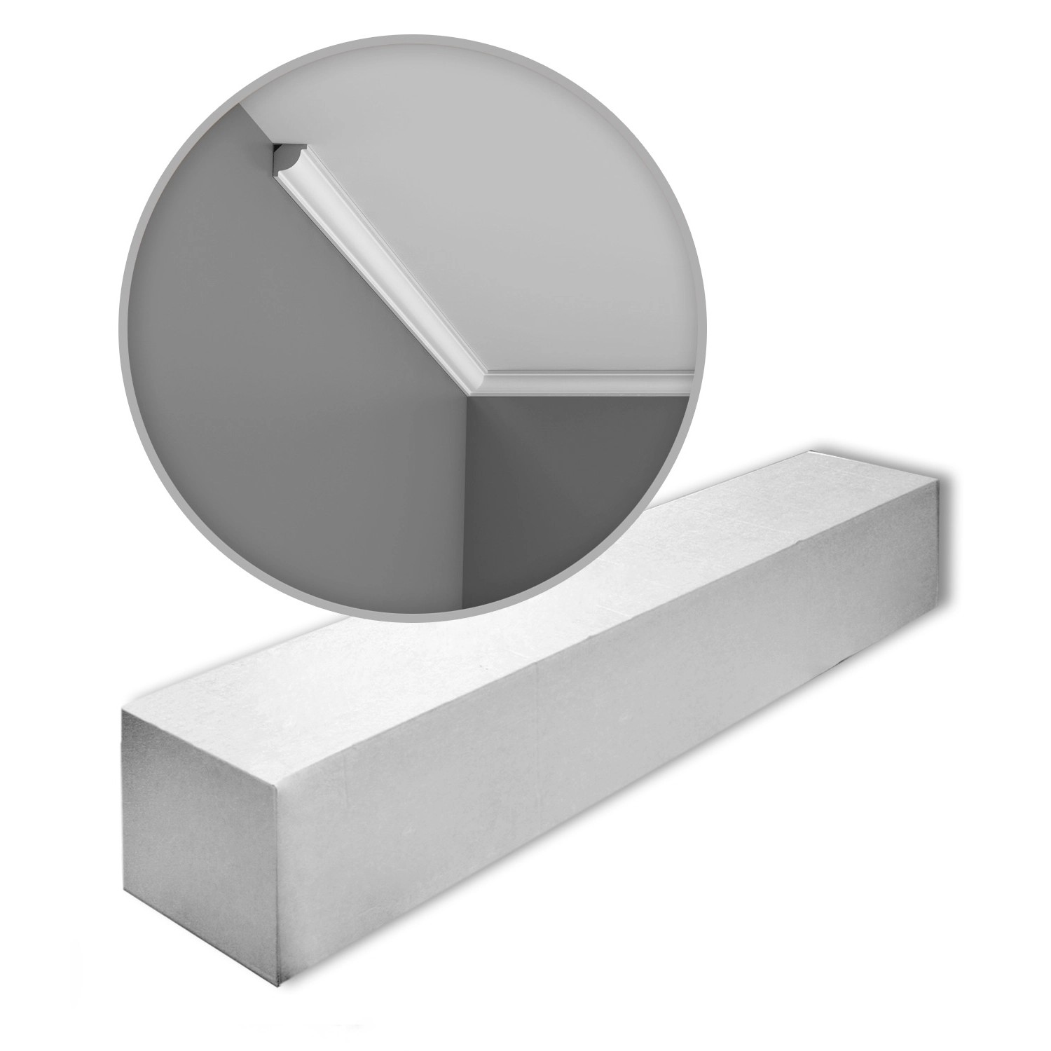 Thumbnail - ORAC DECOR CX132 AXXENT Zierleisten 1 Karton Set mit 10 Stuckleisten 20 m Weiß