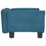 vidaXL Hundebett Blau 70x45x30 cm Samt 171824_4