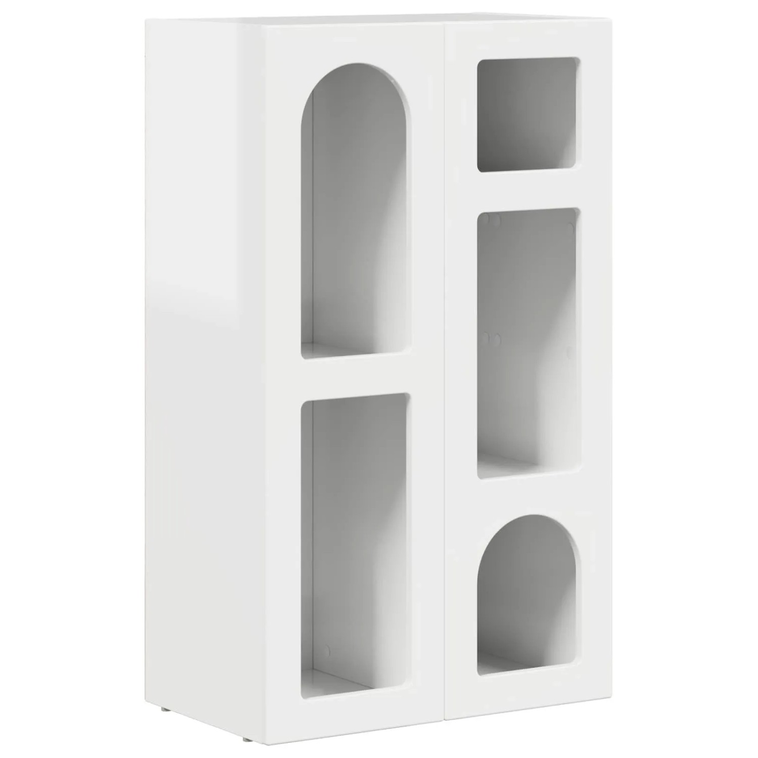 vidaXL Sideboard Hochglanz Weiß 59 x 35 x 100,5 cm Holzwerkstoff 891338 günstig online kaufen