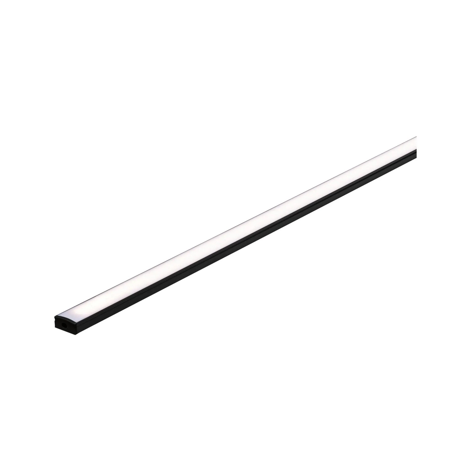 Paulmann Base Profil, 2 m, mit weißem Diffusor, eloxiert, für LED-Streifen.