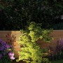 Paulmann Plug&Shine Starter-Set mit 3 LED-Erdspießen beleuchtet Gartenpflanzen warmweiß.