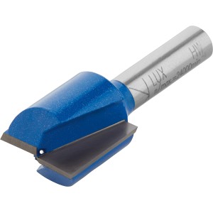 LUX HM Bohrnutenfräser, 20 mm, für präzise Nuten in Holz mit Oberfräsen.