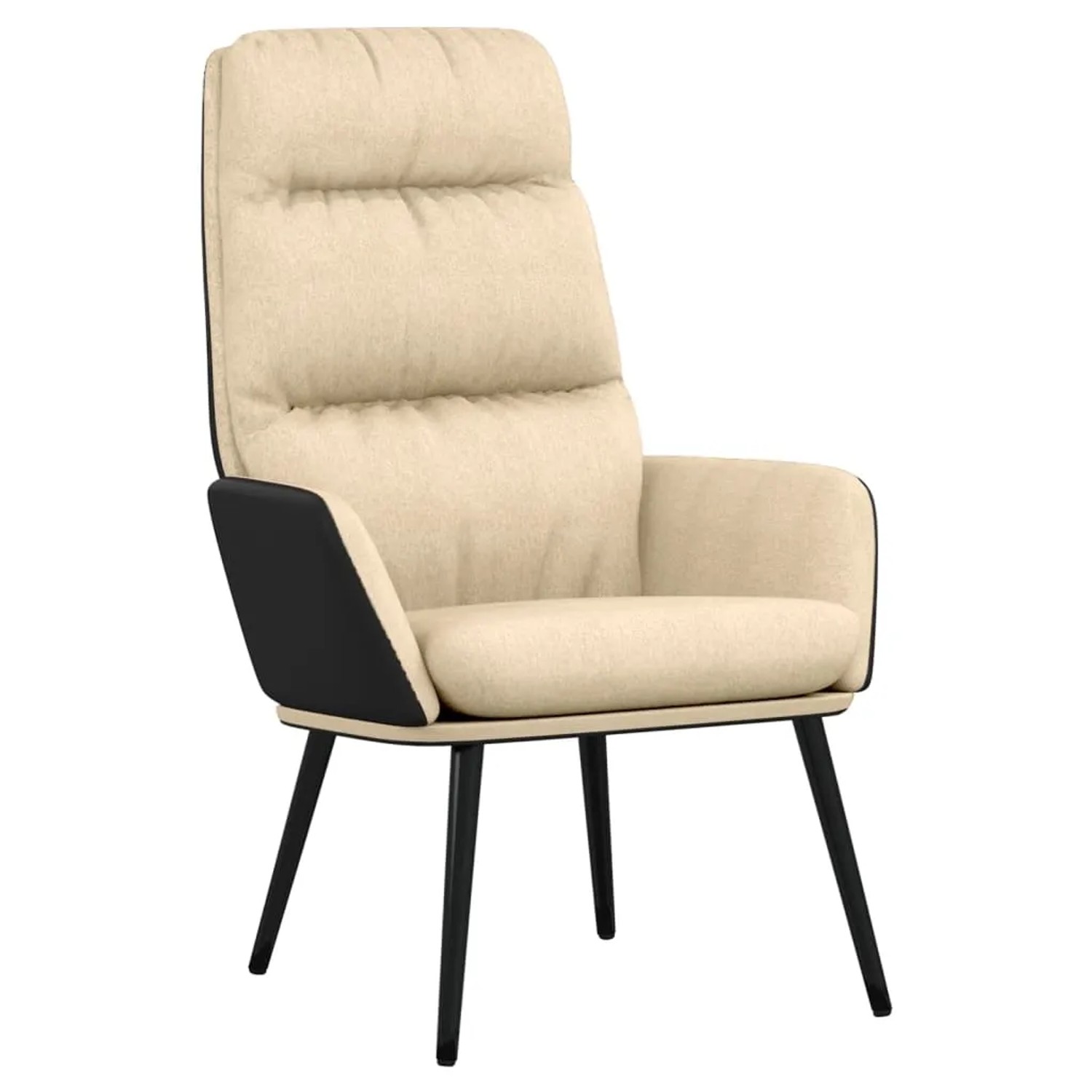 vidaXL Relaxsessel Creme Stoff 341121