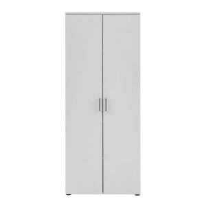 Lichtgrauer PROREGAL Aktenschrank Hippo Large mit 2 Flügeltüren und 5 Fächern.