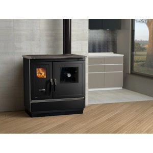 Haas+Sohn Herd HSH 81 Backfach Rechts Schwarz 7,4 kW