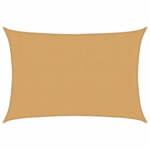 vidaXL Sonnensegel 160 g/m² Rechteckig Sandfarben 3x4 m HDPE 4002039
