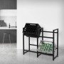 ML-Design Getränkekistenregal für 4 Kisten aus Stahl, freistehend im modernen Design.