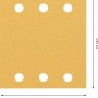 Bosch Expert Schleifblatt C470, 115x107mm, K80, 10er-Pack. Zubehör für Schwingschleifer.