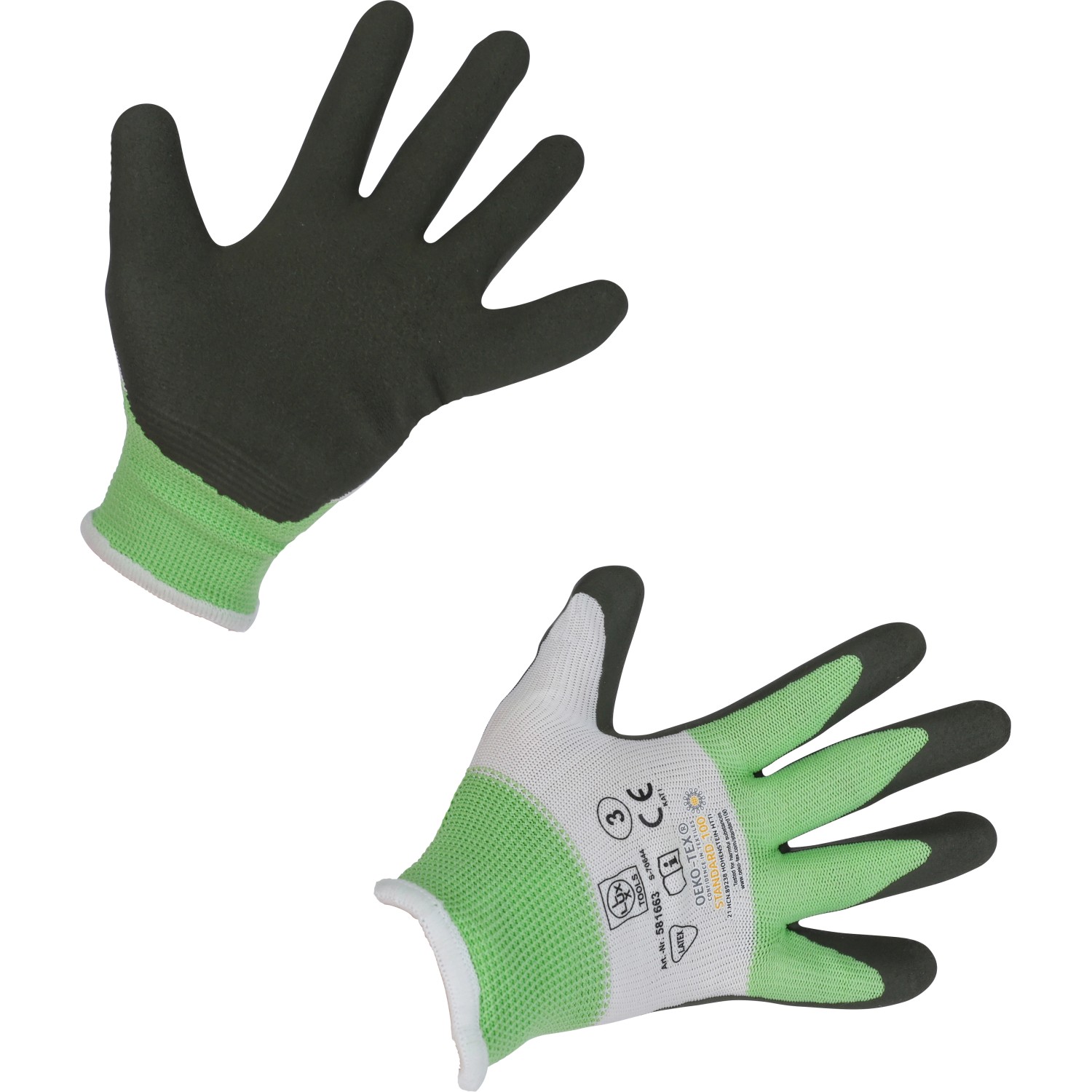 LUX Kinderhandschuhe ThinkGreen, Größe 4-6, für Garten- und Heimwerkerarbeiten.