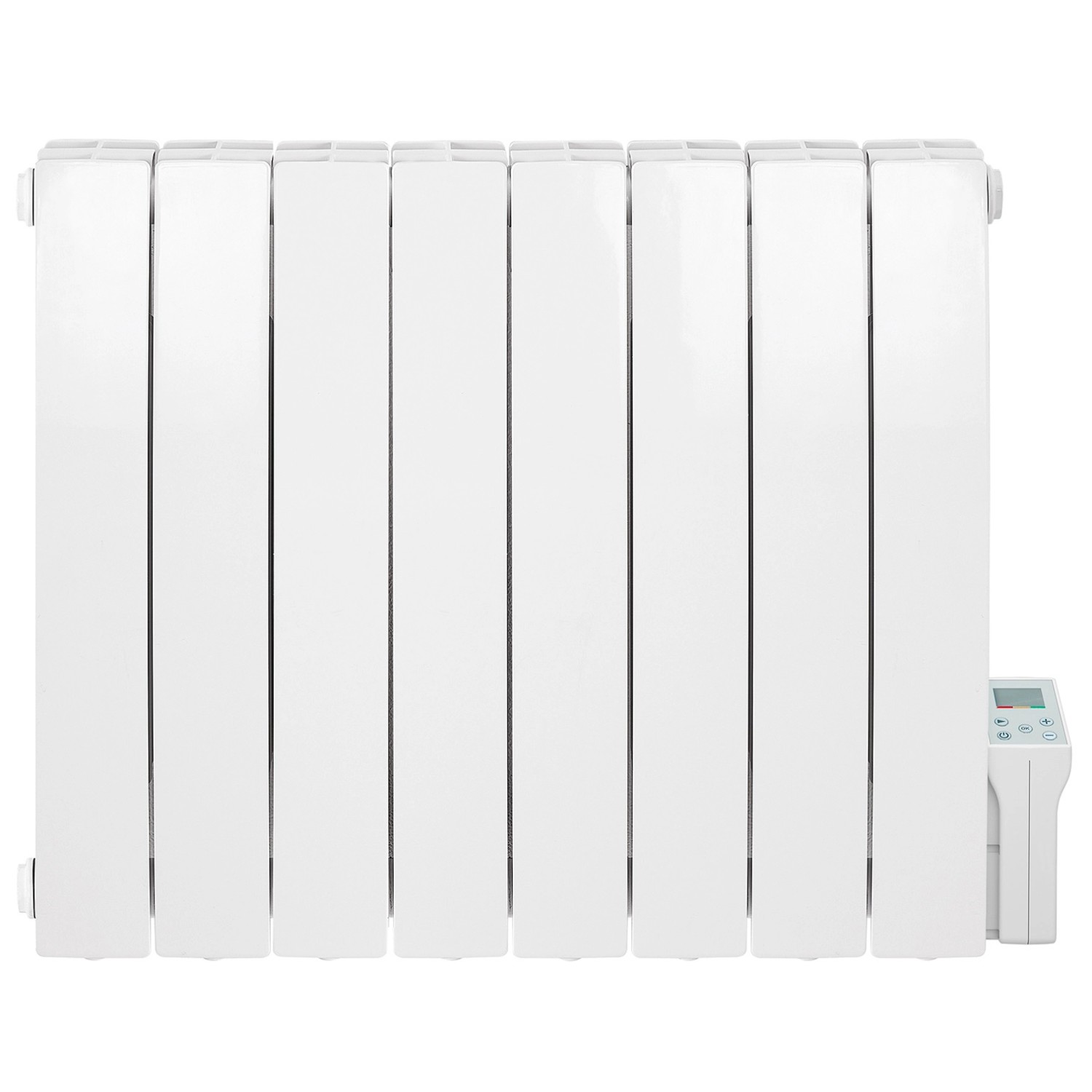 Ximax Elektrischer Heizkörper Kale gebogen Aluminium 57x71 cm 1500 Watt Weiß