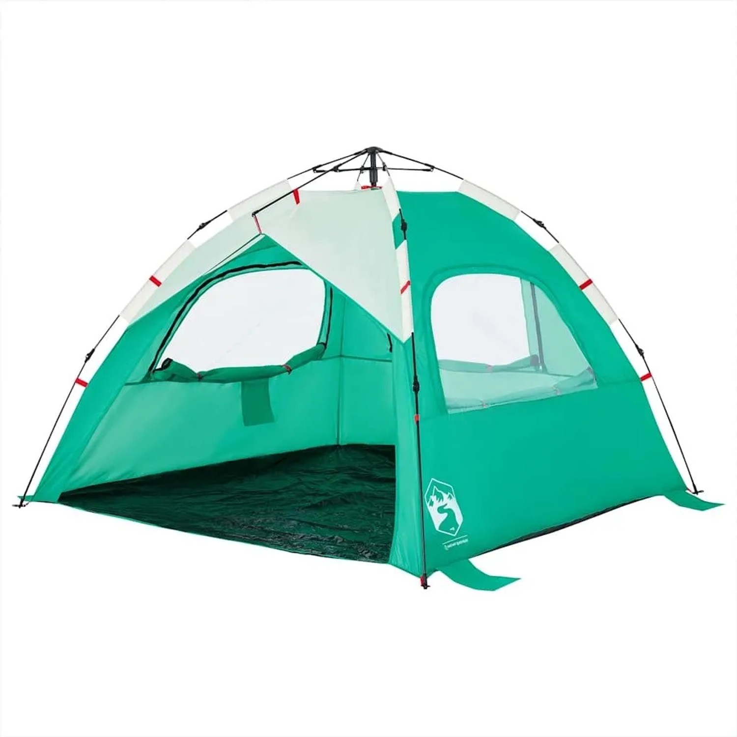 vidaXL Strandzelt 3 Personen Seegrün Quick Release Wasserdicht 4005315_5