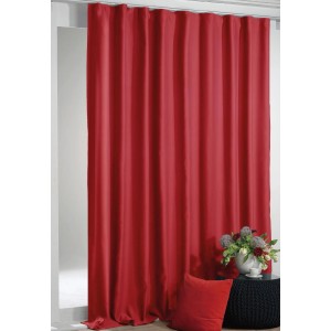 Rote Arsvita Verdunkelungsgardine Shadow, 135x245 cm, mit Universalband. Blickdichter Fenstervorhang.