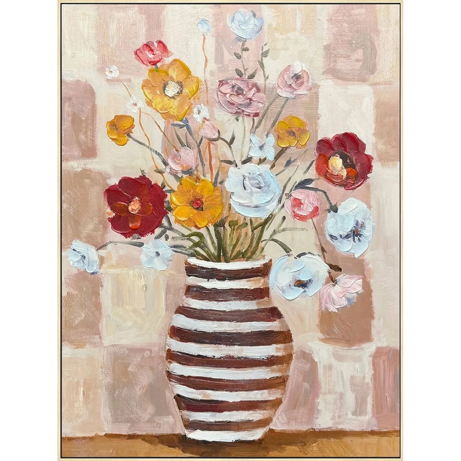 Art Universe Leinwandbild Matiss Inspired Flowers 60 x 80 cm