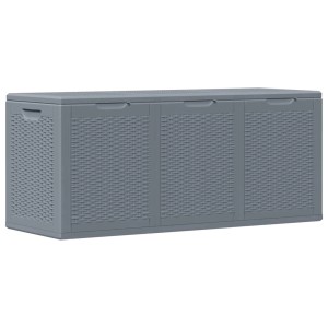 vidaXL Gartenbox Grau PP Rattan 270 L 364061
