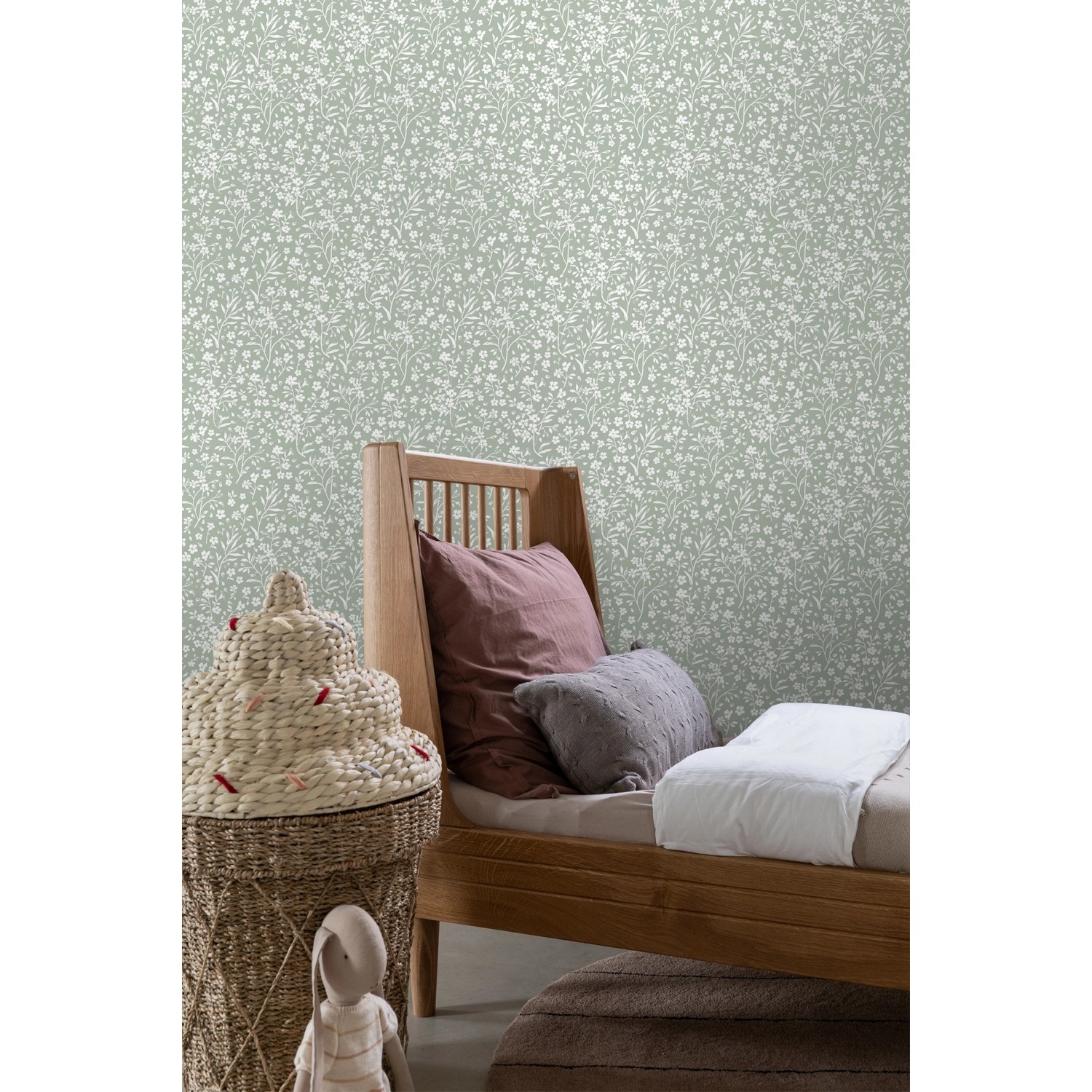 ESTAhome Tapete Blumen Mintgrün 50 x 900 cm 139879 günstig online kaufen