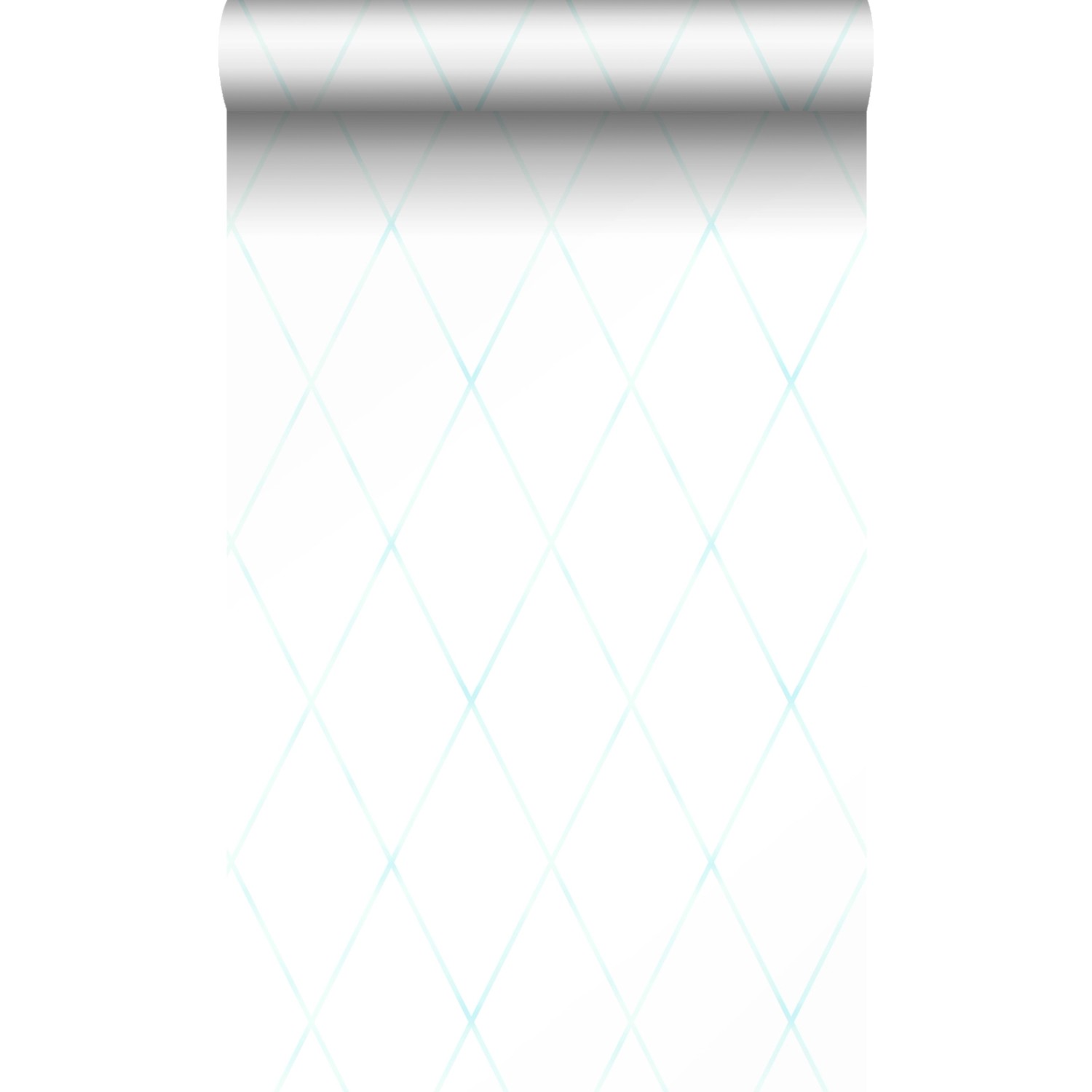 Origin Wallcoverings Tapete Karomuster Weiß und Pastell Mintgrün 53 cm x 10 günstig online kaufen