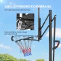 SPORTNOW Basketballkorb mit abklappbarem Korb und Stahlrahmen, ideal für Spiel und Spaß.