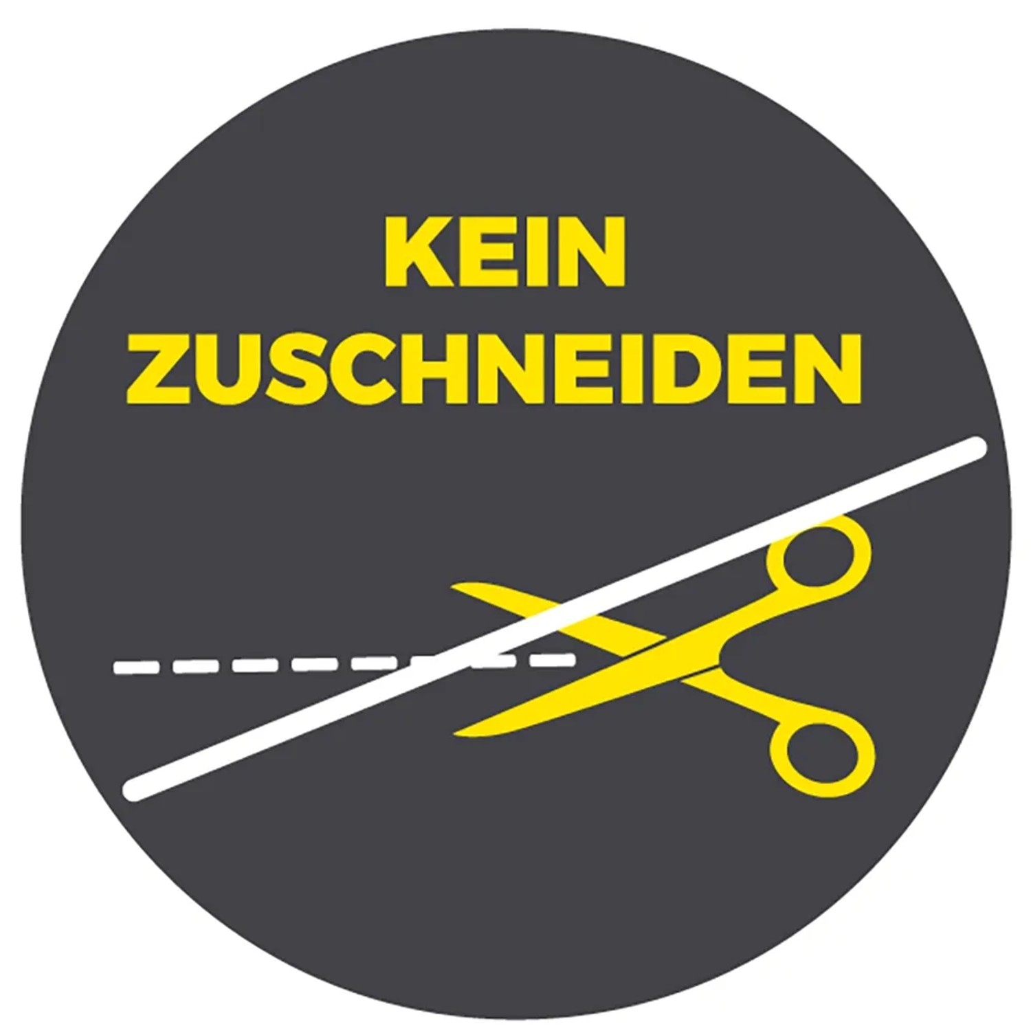 Symbol: Kein Zuschneiden nötig für Easymaxx Moskitonetz Magic Fit.