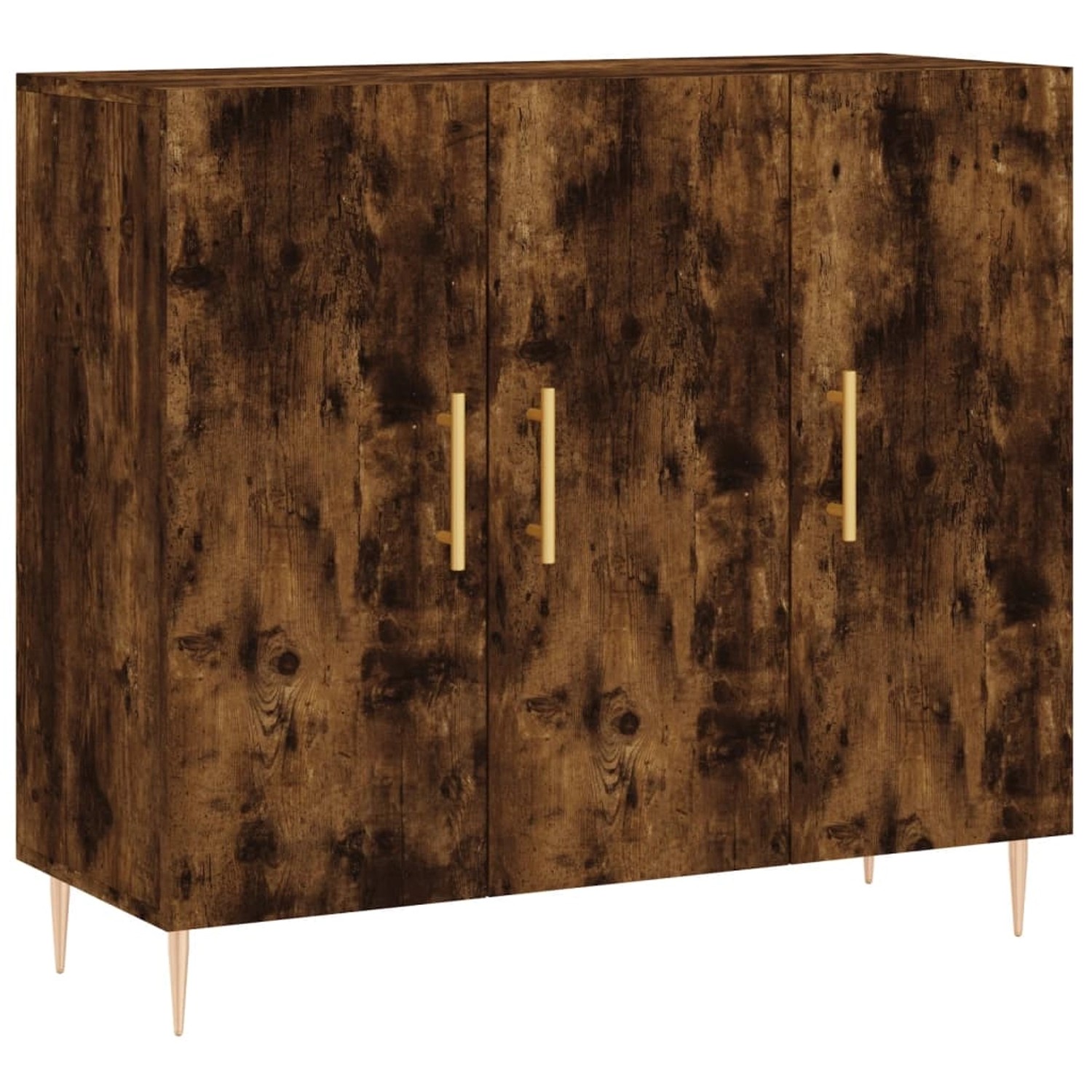 vidaXL Sideboard Räuchereiche 90x34x80 cm Holzwerkstoff 828097 günstig online kaufen