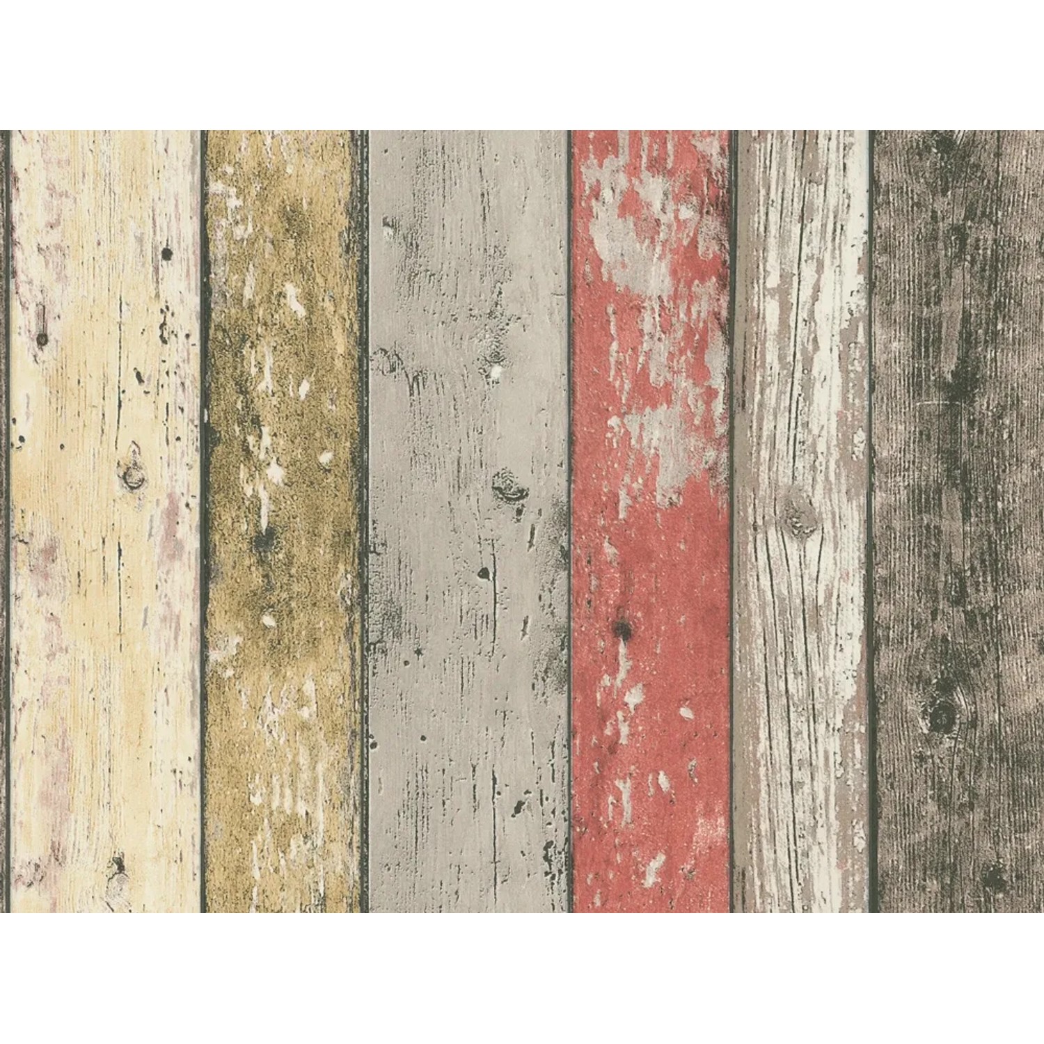 Finest Selection Vliestapete New England Holz Rot-Braun FSC®