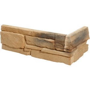 Stegu Verblender Ecke Grenada Braun, Beton-Verblender für Innen & Außen.