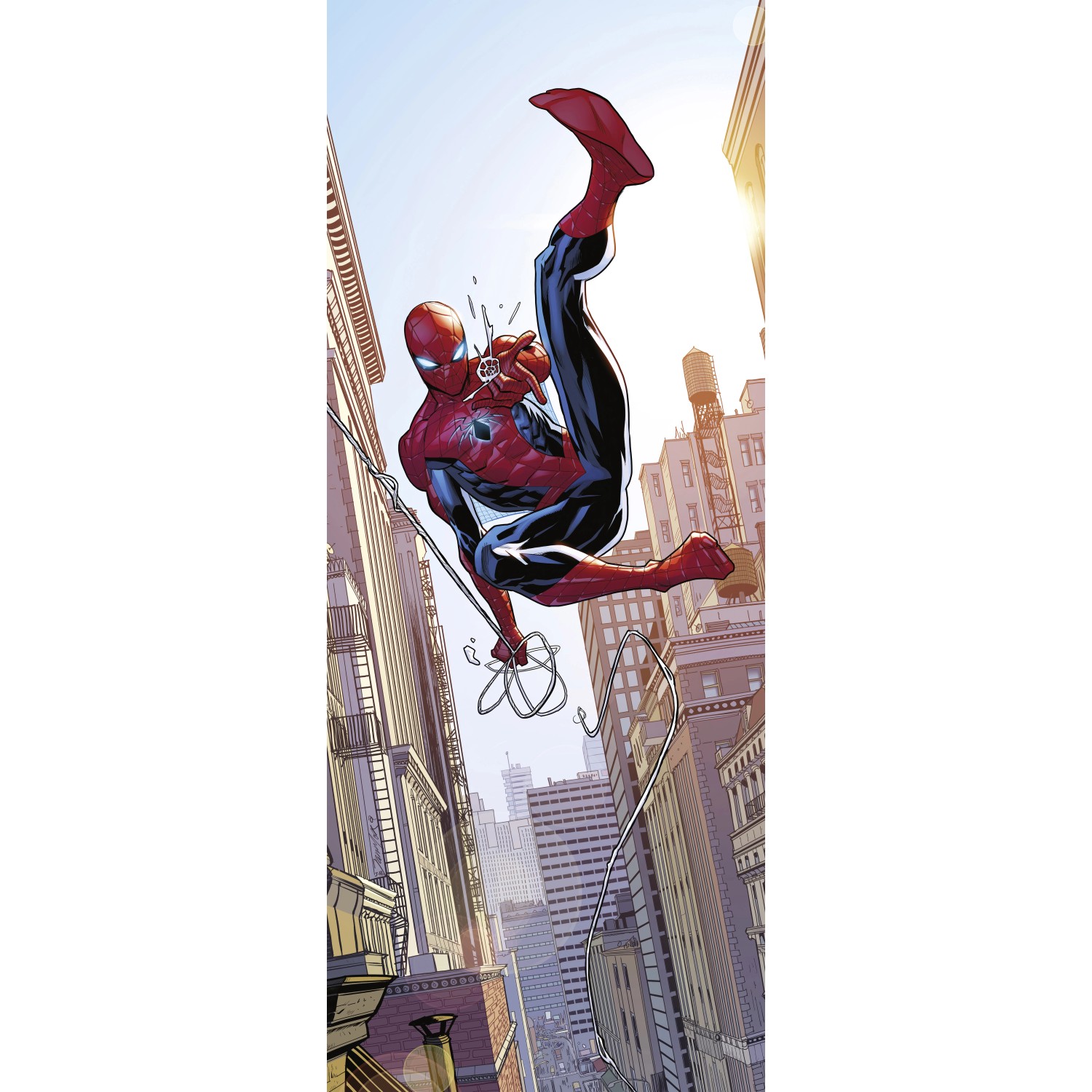 Komar Vlies Fototapete Marvel Spider-Man Swinging Bunt günstig online kaufen