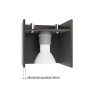 Weiße Sollux Lighting Hängeleuchte Quad 1, quadratische Deckenlampe aus Aluminium für Innenräume.