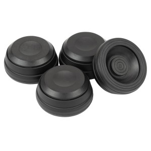 Dynavox Gerätefüße Schwingungsdämpfer 4er Set, schwarz, für HiFi-Geräte und Lautsprecher.