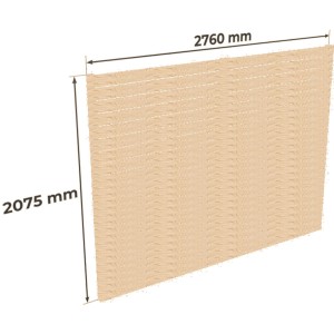 Holzbrüder Carport-Rückwand Ralf aus Fichte, naturbelassen, 207,5x276cm, Zubehör für Carports.