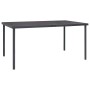 vidaXL Gartentisch, Stahl/Glas, anthrazit, Teil der 5-tlg. Garten-Essgruppe
