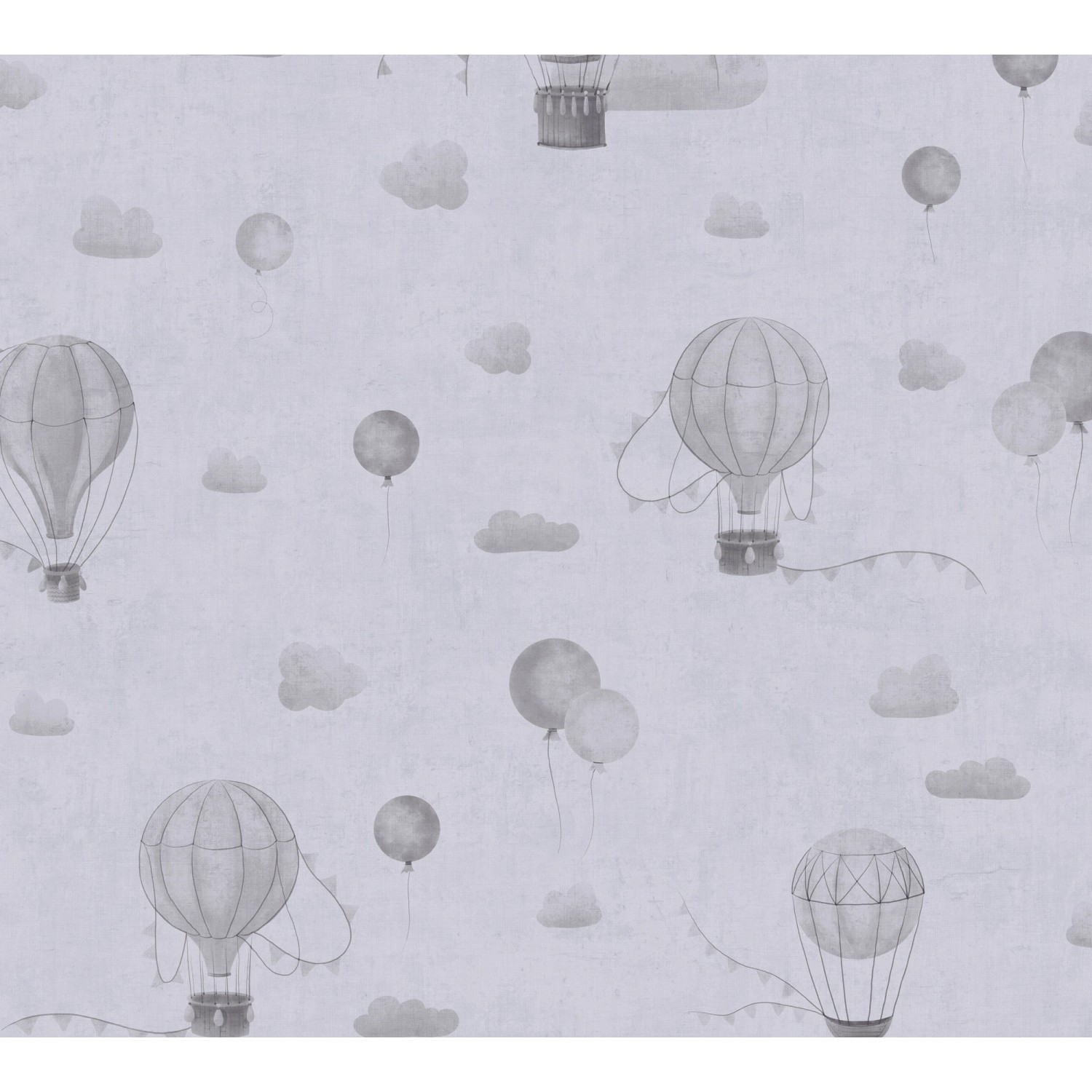 A.S. Creation Vliestapete Ballons 10,05 m x 0,53 m Grau FSC® günstig online kaufen