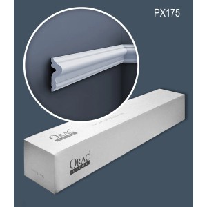 ORAC DECOR PX175 Wandleisten Set mit Verpackung. Weiße Friesleisten für Paneel Zubehör.