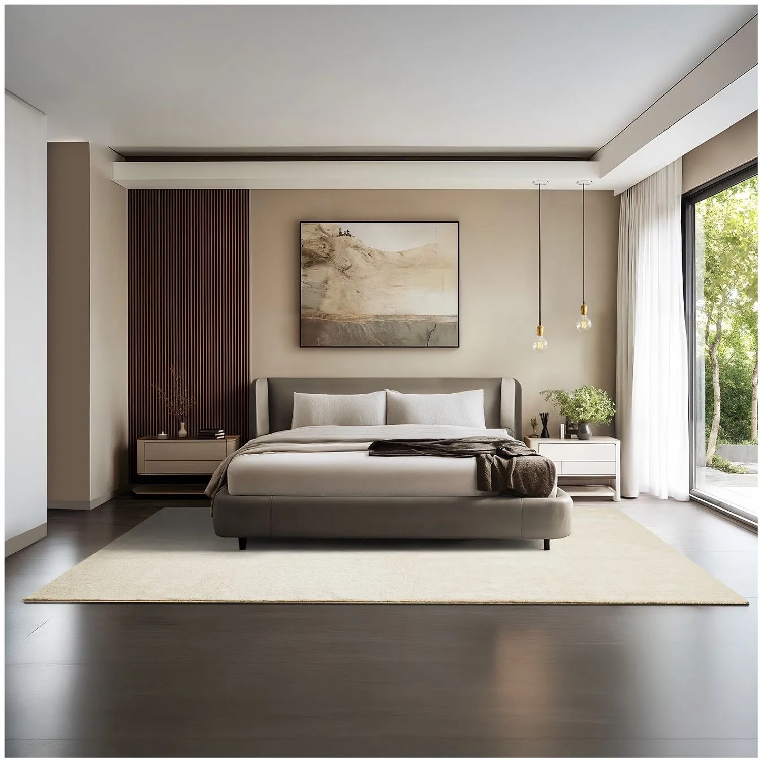Tectake Kurzflorteppich Soft Zone Verschiedene Größen und Farben Flauschige Oberfläche  1630 G M² Florgewicht 200 x 290 cm 200 x 290 x 1 50 cm Beige
