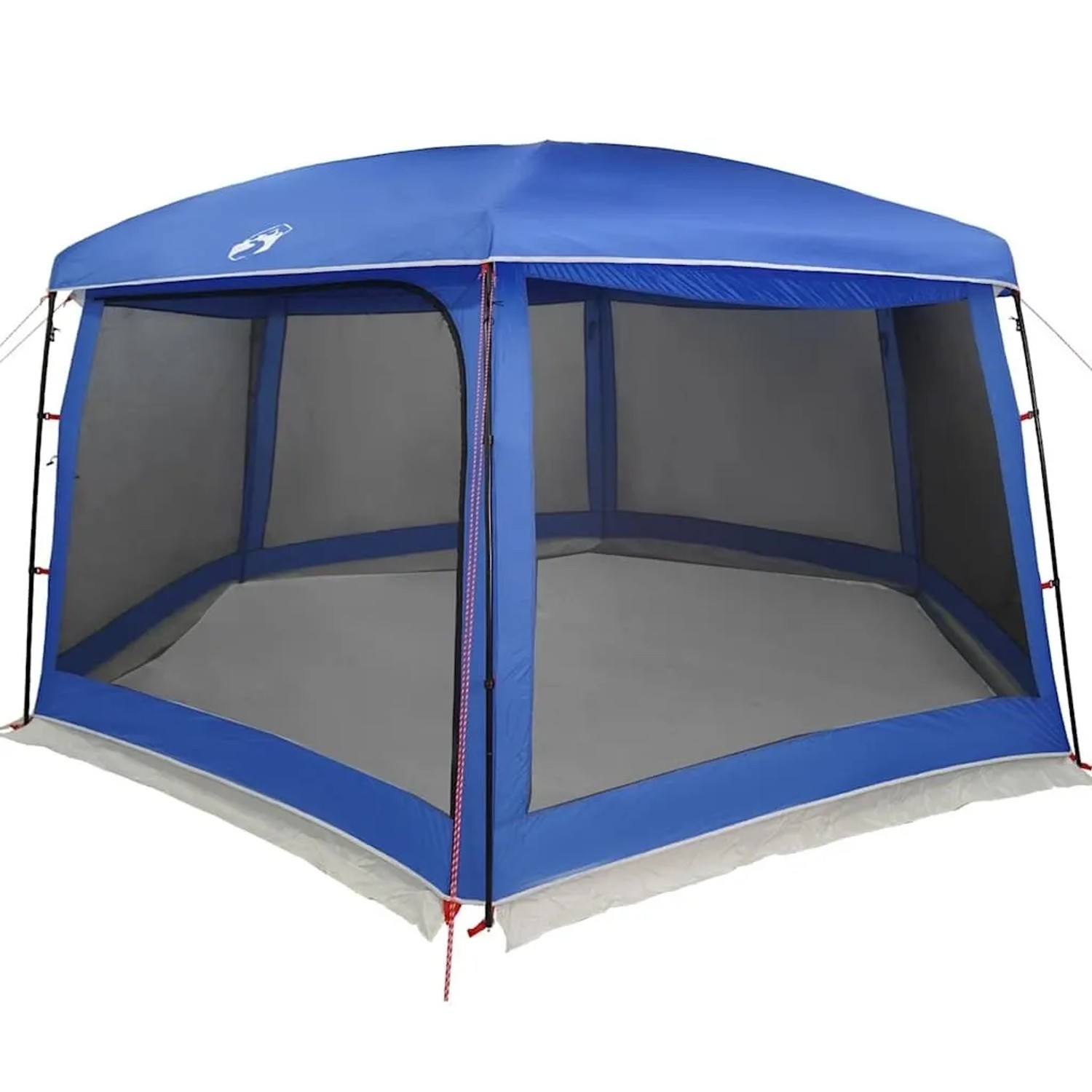 vidaXL Poolzelt mit Abnehmbarem Überzelt Netzwänden Azurblau 670x590cm 4100631_4