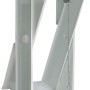 Weißer Lüftungsflügel für Doppel-Glassteinwand (19er).