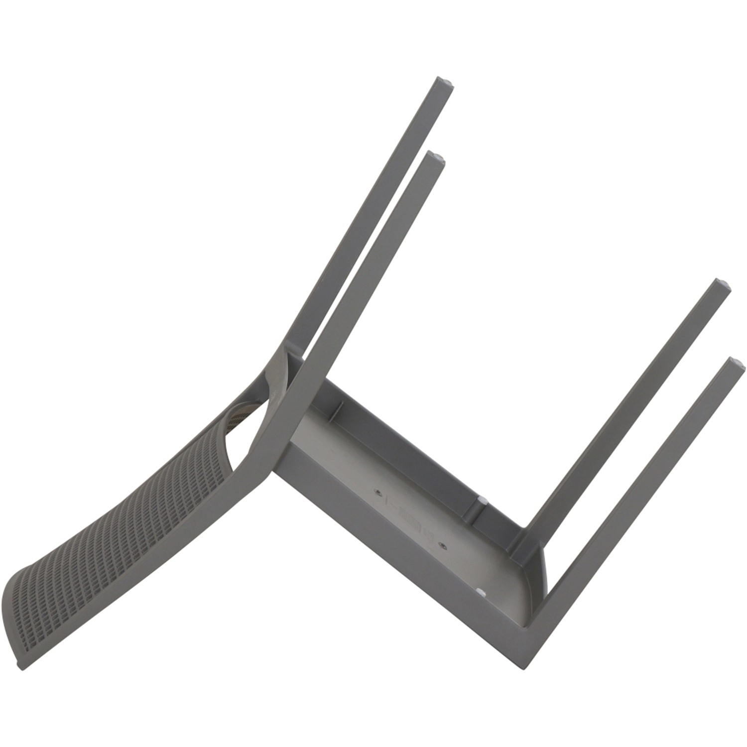 Grauer Siena Garden Stapelstuhl Square, 56x46x80 cm, für Garten & Balkon.