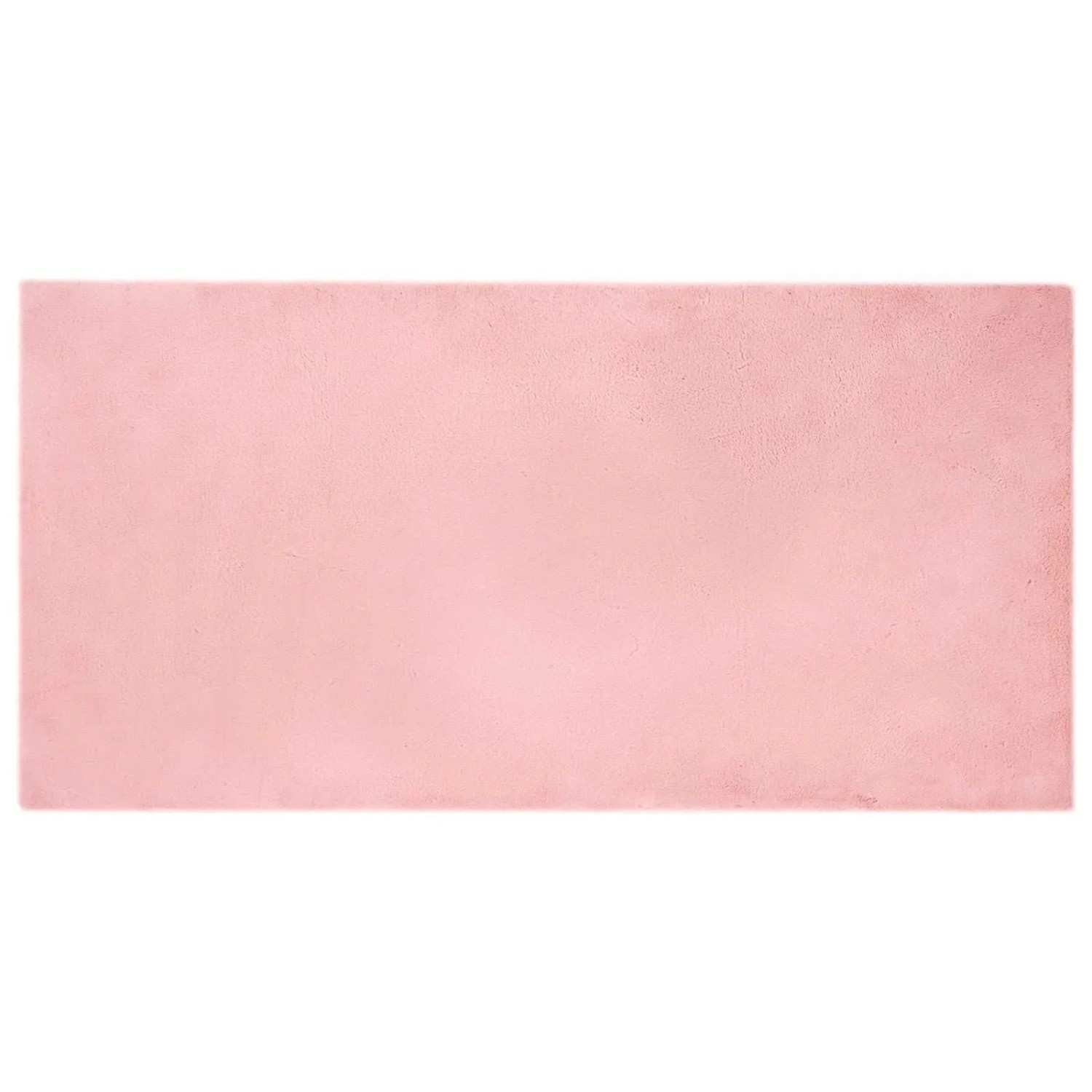 vidaXL Rutschfester Kunstfellteppich Olite Rosa 100 x 200 cm Polyester 42021701