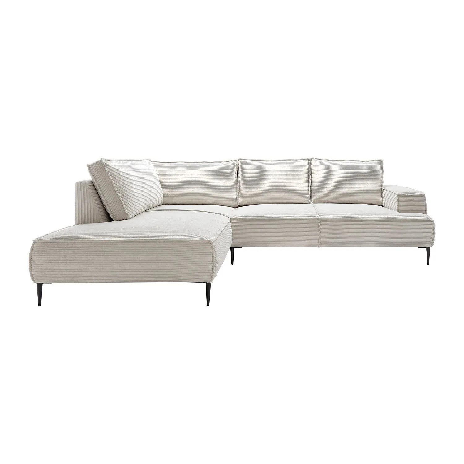 Vente-unique Sofa Ohne Schlafmöglichkeit Gineto Beige 275 cm
