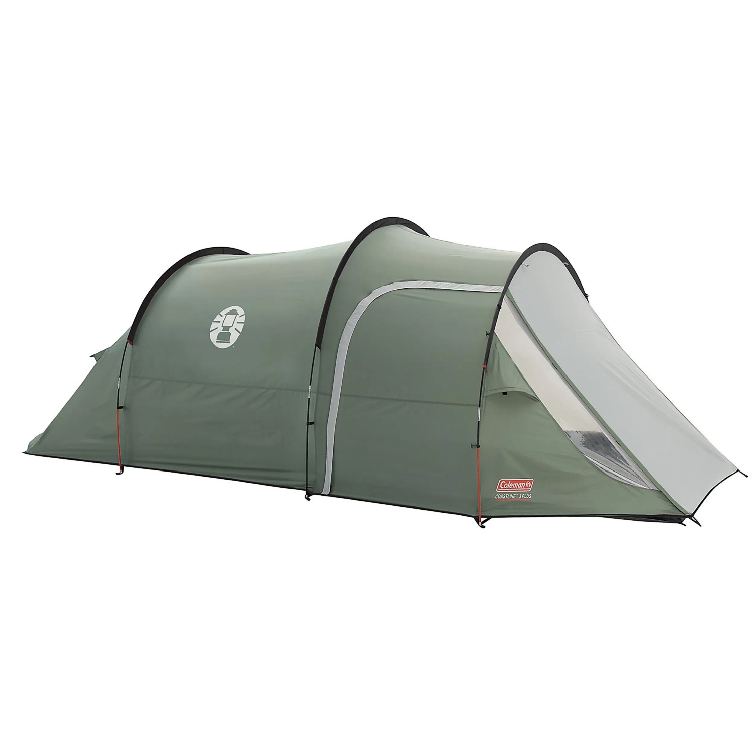 Coleman Coastline 3 Plus Zelt für 3 Personen, Campingzelt mit Vorraum in Grün.