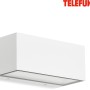 Weiße Telefunken LED-Außenleuchte Monaco, 2 x 6 W, für die Wandmontage.
