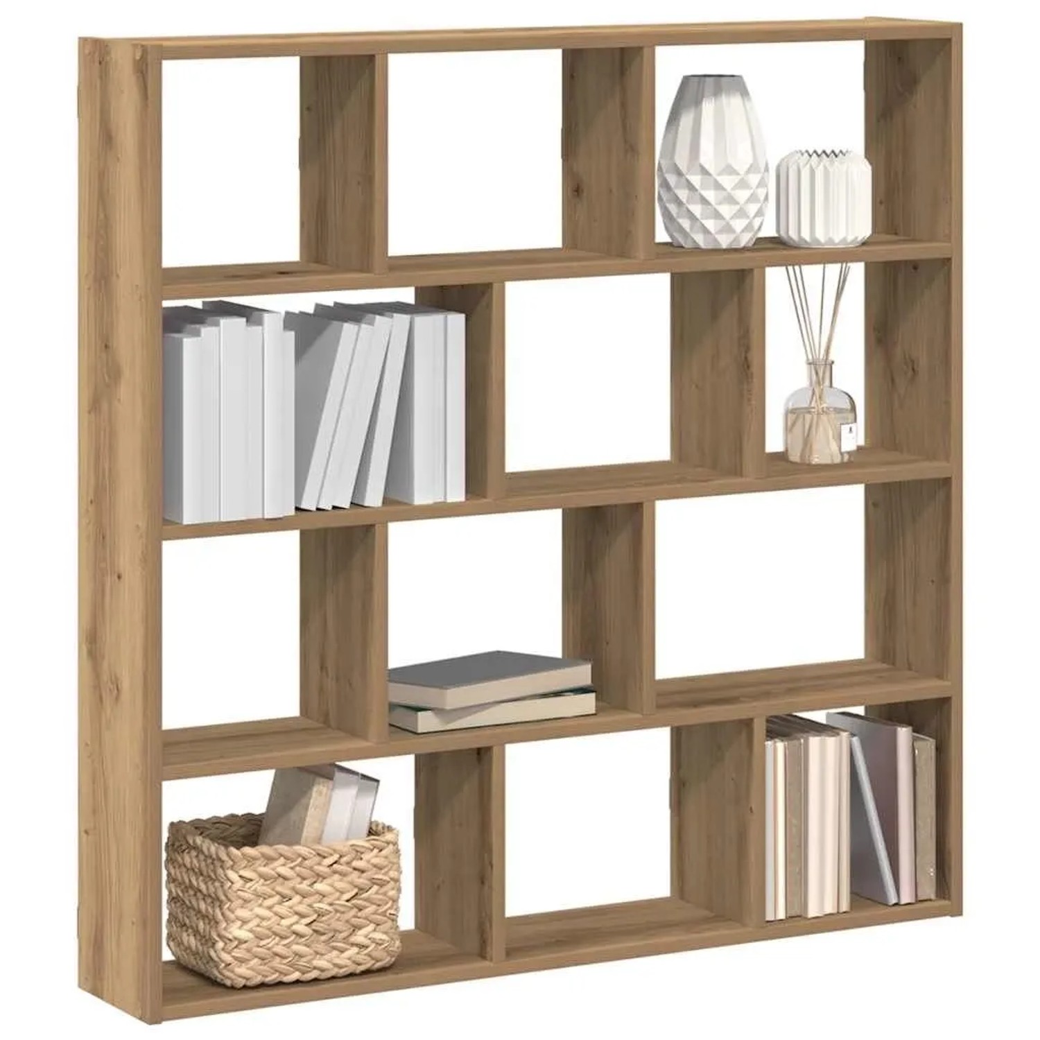 vidaXL Würfelregal 12 Fächer Artisan-Eiche Holzwerkstoff 860012_2