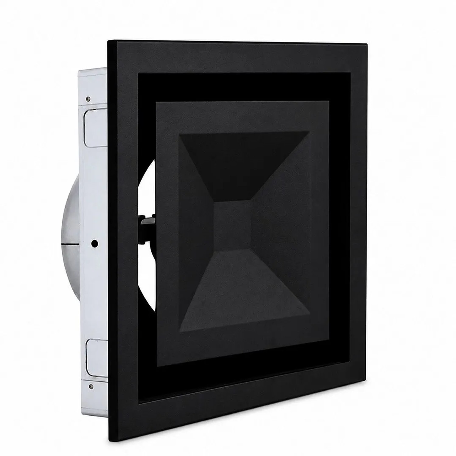 Subtiel Tellerventil Quadratisch Ø 125 mm Schwarz