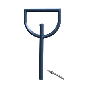 TRUTZHOLM Fahrradanlehnbügel, 118x56 cm, Stahl, anthrazit, zum Einbetonieren. Fahrradständer für 2 Fahrräder.