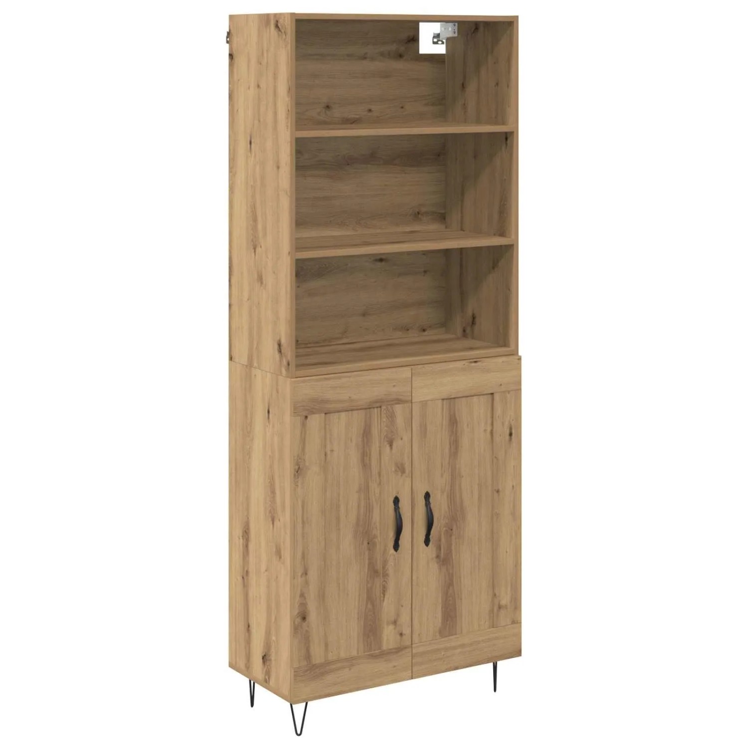 vidaXL Highboard 2-Tlg Artisan-Eiche Holzwerkstoff 3416048 günstig online kaufen